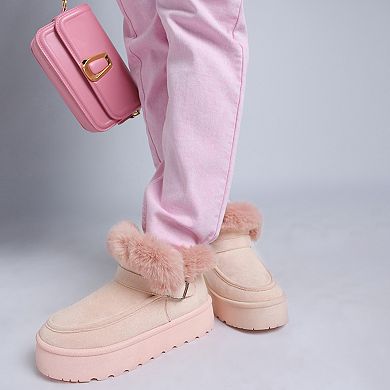 London Rag Linka Women's Pin Buckle Detail Ankle Boots