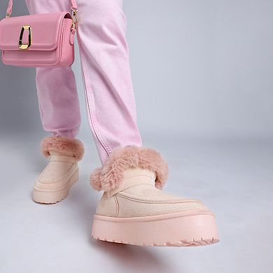 London Rag Linka Women's Pin Buckle Detail Ankle Boots