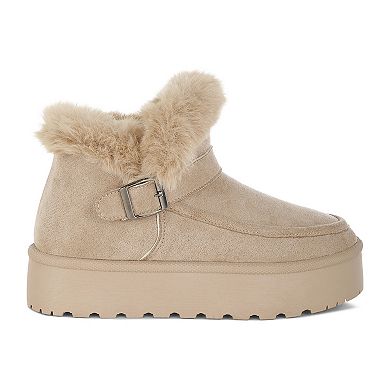 London Rag Linka Women's Pin Buckle Detail Ankle Boots