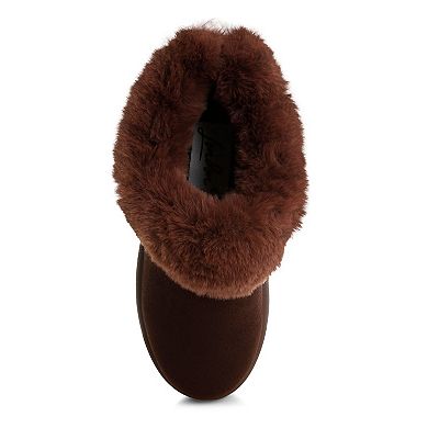 London Rag Aniso Women's Faux Fur Slip-On Winter Boots