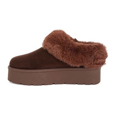 London Rag Aniso Women's Faux Fur Slip-On Winter Boots
