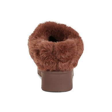 London Rag Aniso Women's Faux Fur Slip-On Winter Boots