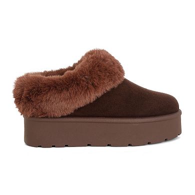 London Rag Aniso Women's Faux Fur Slip-On Winter Boots