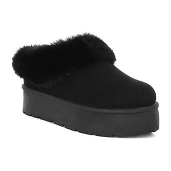 London Rag Aniso Women's Faux Fur Slip-On Winter Boots