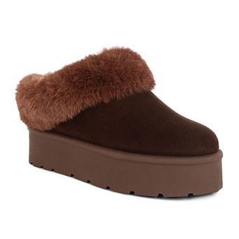 London Rag Aniso Women's Faux Fur Slip-On Winter Boots