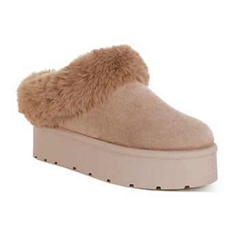 London Rag Aniso Women's Faux Fur Slip-On Winter Boots