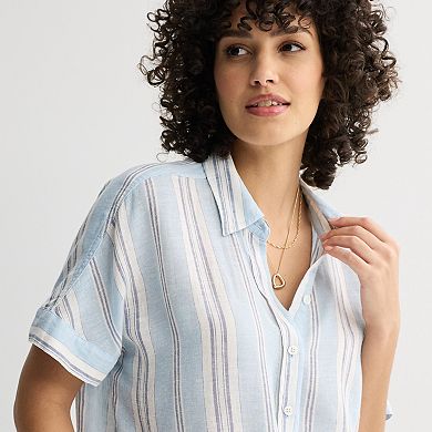 Women's Sonoma Goods For Life® Linen Camp Shirt