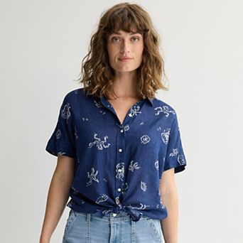Women's Sonoma Goods For Life® Linen Camp Shirt