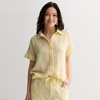 Women's Sonoma Goods For Life® Linen Camp Shirt