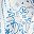 White Blue Bandana