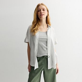 Women's Sonoma Goods For Life® Linen Camp Shirt