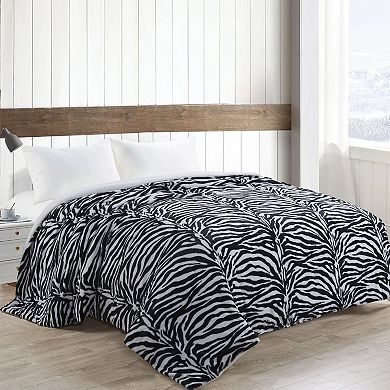 Home Soft Things Animal Printed Faux Fur Throw Blanket