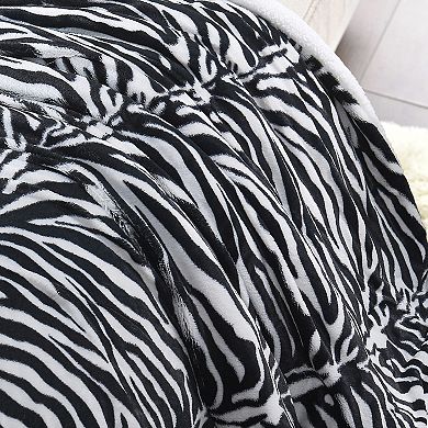 Home Soft Things Animal Printed Faux Fur Throw Blanket
