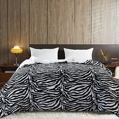 Home Soft Things Animal Printed Faux Fur Throw Blanket