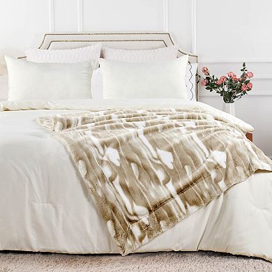 Home Soft Things Faux Fur Throw Blanket