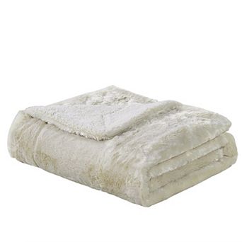 Home Soft Things Plain Faux Fur Throw Blanket