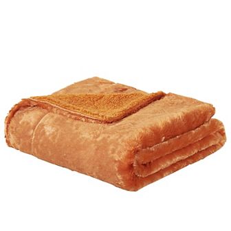 Home Soft Things Plain Faux Fur Throw Blanket