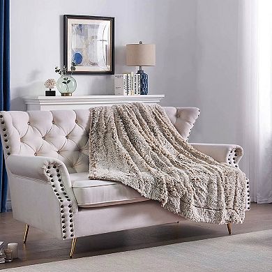 Home Soft Things Woolly Mammoth Faux Fur Throw Blanket