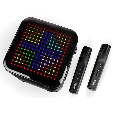 RockJam Pixel Karaoke Machine with LED Display & Dual Microphones