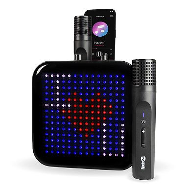RockJam Pixel Karaoke Machine with LED Display & Dual Microphones