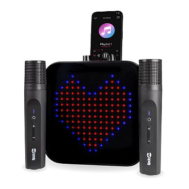 RockJam Pixel Karaoke Machine with LED Display & Dual Microphones