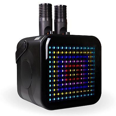 RockJam Pixel Karaoke Machine with LED Display & Dual Microphones