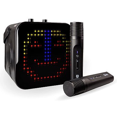 RockJam Pixel Karaoke Machine with LED Display & Dual Microphones