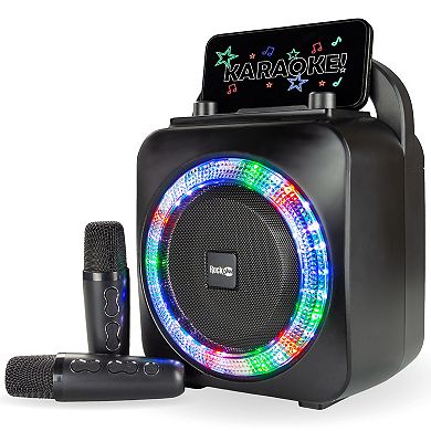RockJam Bluetooth Karaoke Party Speaker with Dual Wireless Microphones