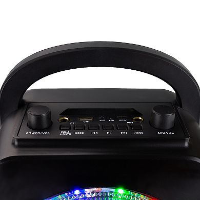 RockJam Bluetooth Karaoke Party Speaker with Dual Wireless Microphones