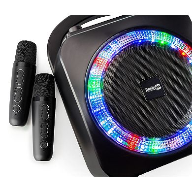 RockJam Bluetooth Karaoke Party Speaker with Dual Wireless Microphones