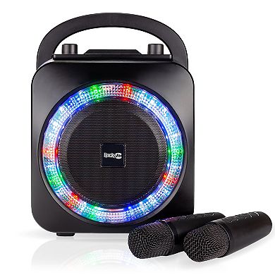 RockJam Bluetooth Karaoke Party Speaker with Dual Wireless Microphones