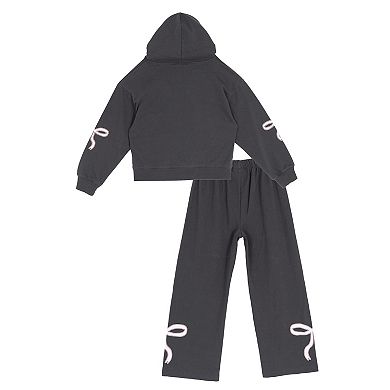 Girls 7-12 Tween Diva 2-pc. Hoodie & Sweatpants Set With Bow Graphic