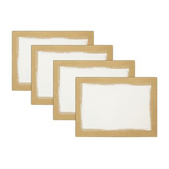 Villeroy & Boch Metallic Brushstroke Placemats, Set of 4, 14"x20"