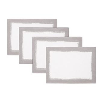 Villeroy & Boch Metallic Brushstroke Placemats, Set of 4, 14"x20"