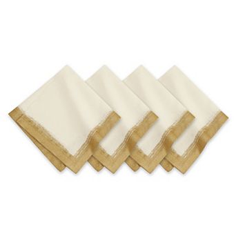 Villeroy & Boch Metallic Brushstroke Napkin Set of 4, 21"x21"