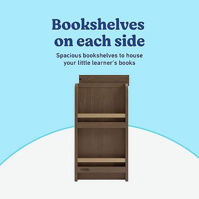 Graco® Read-with-Me 3-Drawer Chest Dresser with Bookshelves & Removable Changing Topper