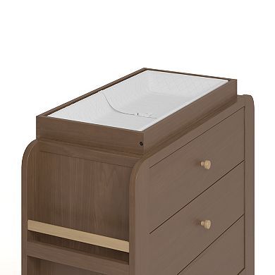 Graco® Read-with-Me 3-Drawer Chest Dresser with Bookshelves & Removable Changing Topper