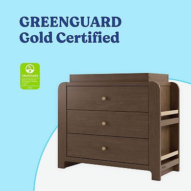 Graco® Read-with-Me 3-Drawer Chest Dresser with Bookshelves & Removable Changing Topper