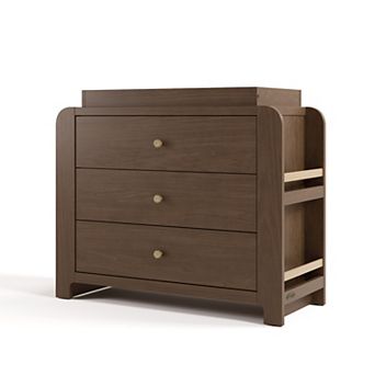 Graco® Read-with-Me 3-Drawer Chest Dresser with Bookshelves & Removable Changing Topper