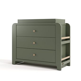 Graco® Read-with-Me 3-Drawer Chest Dresser with Bookshelves & Removable Changing Topper