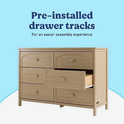 graco dresser Benton 6 Drawer Dresser, White tone style Graco Teddi 6 Drawer Dresser length: 46"