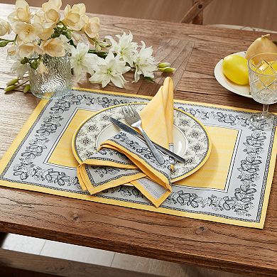 Villeroy & Boch Audun Stain and Water Resistant Placemats, Set of 4, 14"x20"