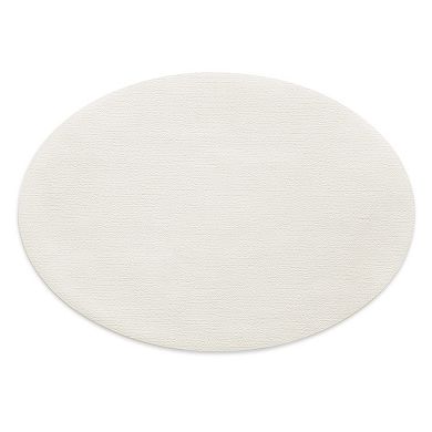 Villeroy & Boch Manufacture Rock Oval Faux Leather Reversible Placemat, Set of 4, 12"x18"