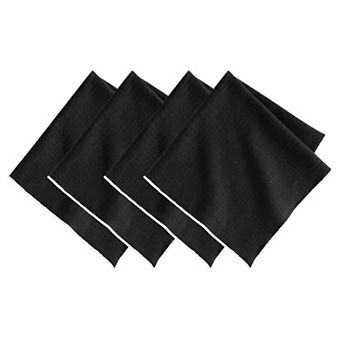 Villeroy and Boch Manufacture Rock Merrow Stitch Cotton Napkin, Set of 4, 21"x21"