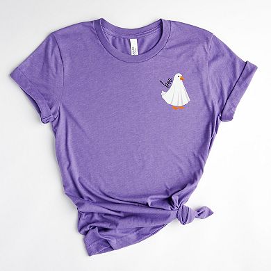 Boo Ghost Goose - Women's Short Sleeve Graphic T-Shirt