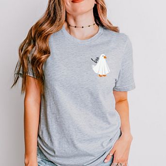 Boo Ghost Goose - Women's Short Sleeve Graphic T-Shirt