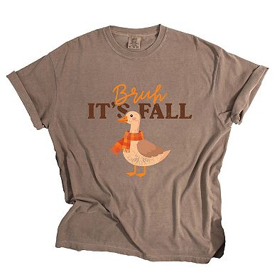 Bruh It's Fall Goose - Garment Dyed Tee