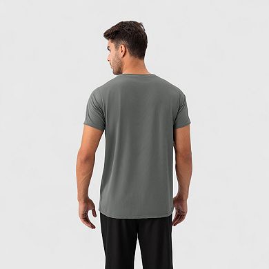 Men's Short Sleeve Performance T-Shirt with Breathable Mesh Fabric and Relaxed Athletic Fit
