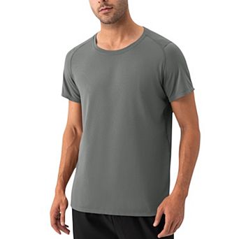 Men's Short Sleeve Performance T-Shirt with Breathable Mesh Fabric and Relaxed Athletic Fit