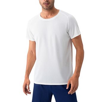 Men's Short Sleeve Performance T-Shirt with Breathable Mesh Fabric and Relaxed Athletic Fit